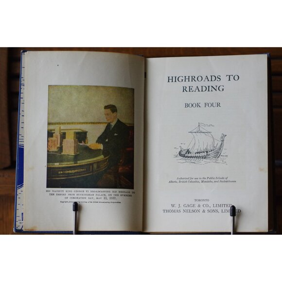 Vintage School Reader, Highroads To Reading Book Four 1930s W J Gage/ Nelson - Picture 4 of 8